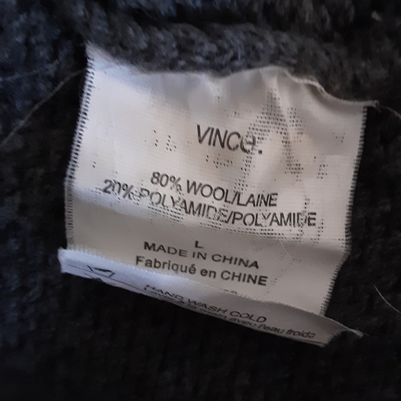 Dark Grey Vince. Cardigan size L. See description 🙂 - Picture 3 of 6
